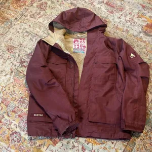 BURTON dryride maroon size small jacket