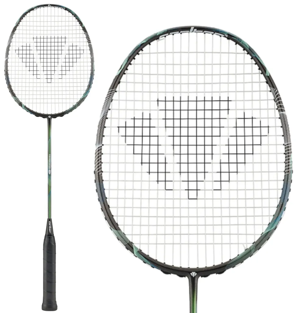 Carlton Velocitex V200 Badminton Racket - Dark Green / Black