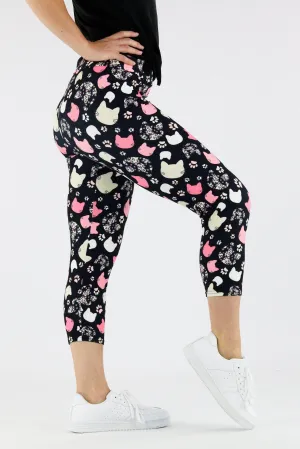Cat Lady - Casual Capri Leggings