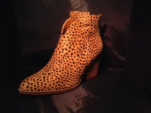 Cheetah Leather Booties