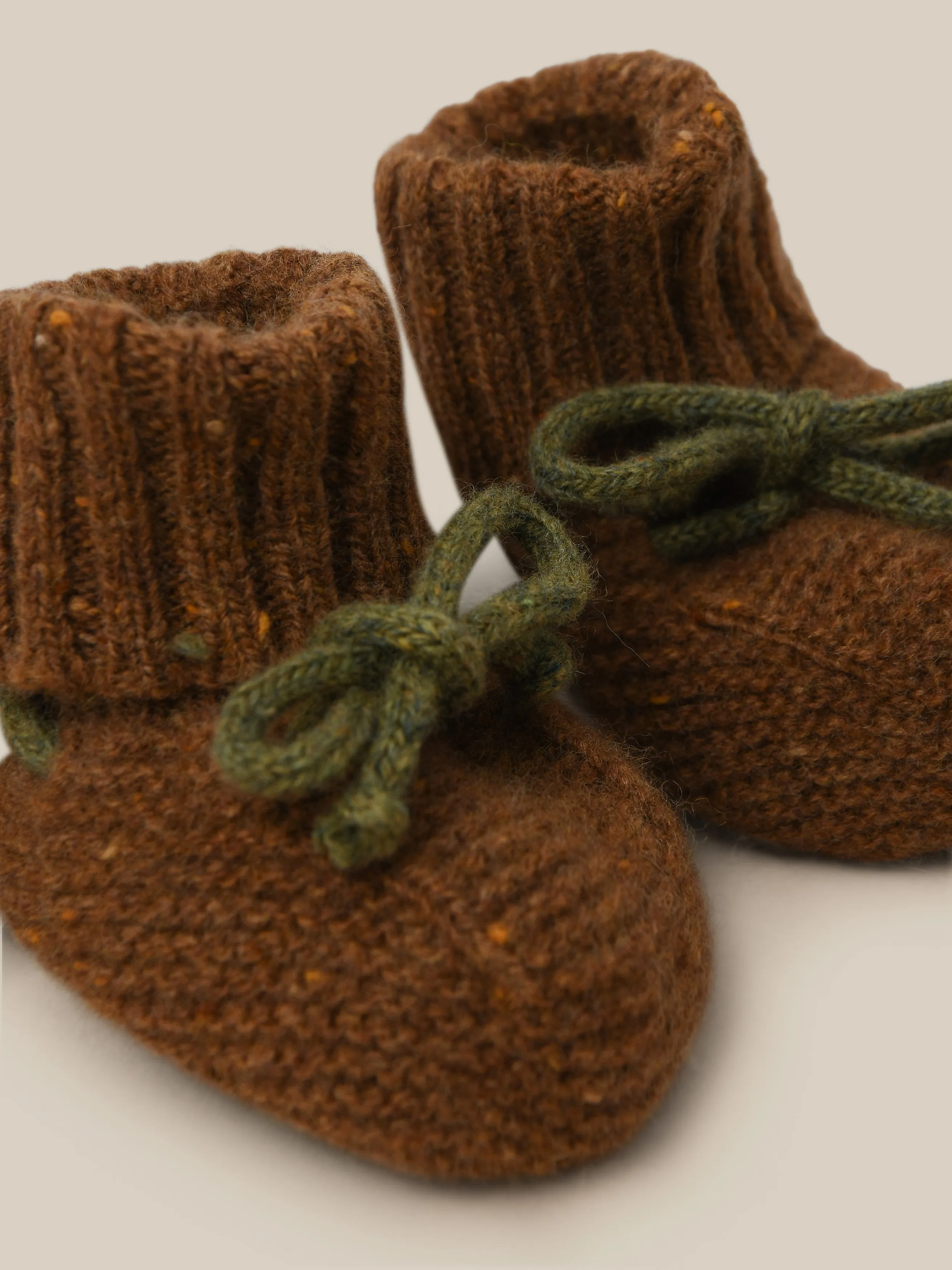 Chestnut Wool Booties