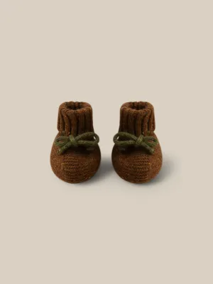 Chestnut Wool Booties