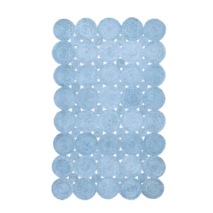 Circle of Life Braided Area Jute Rug - Blue