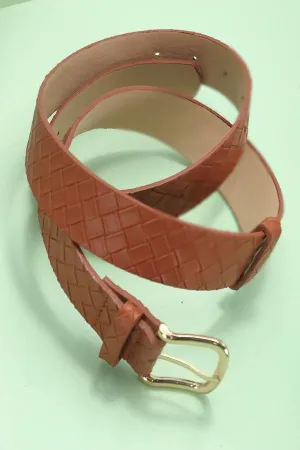 Classic Braided Faux Leather Belt