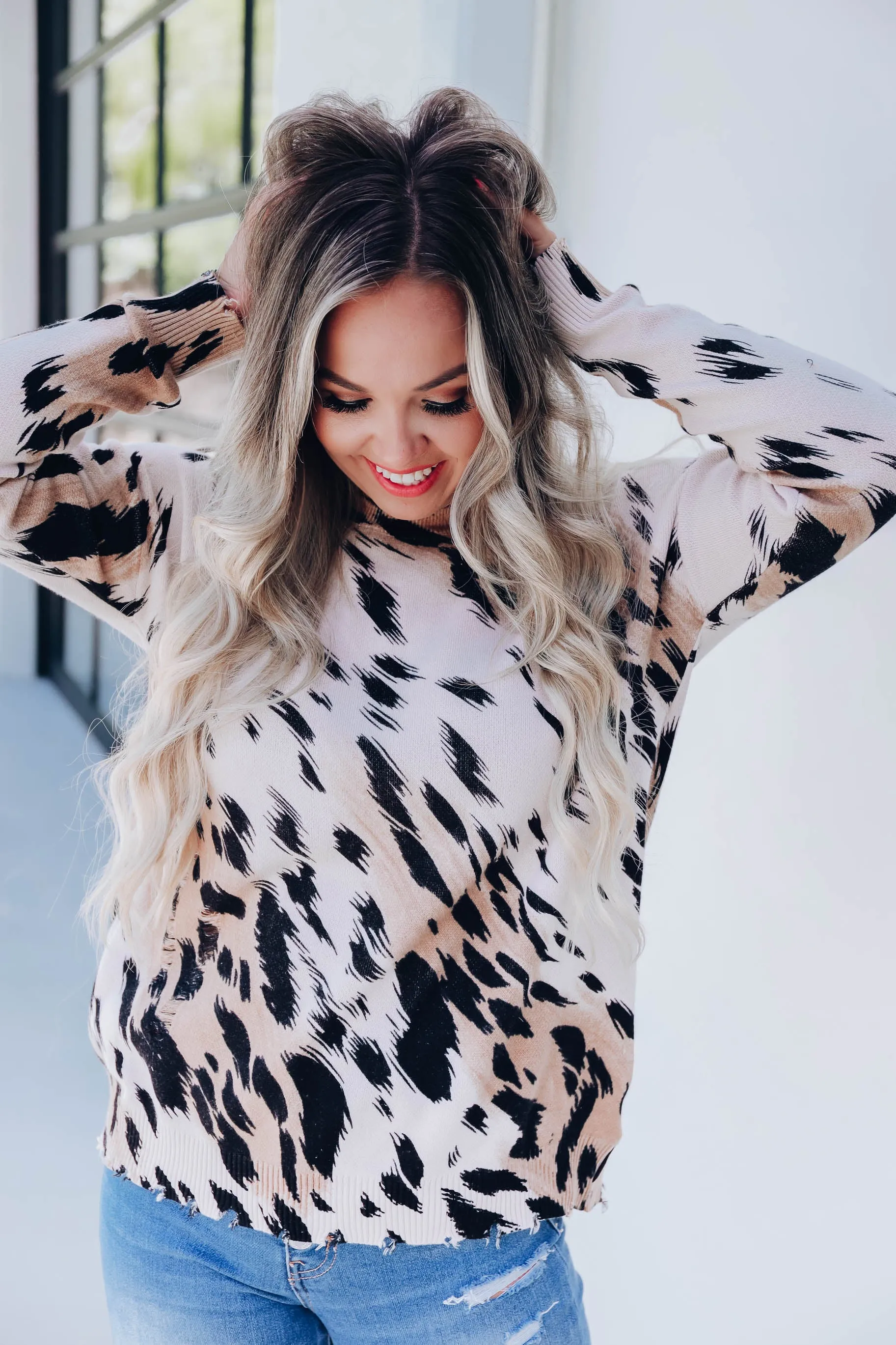 Coco Bella Distressed Sweater