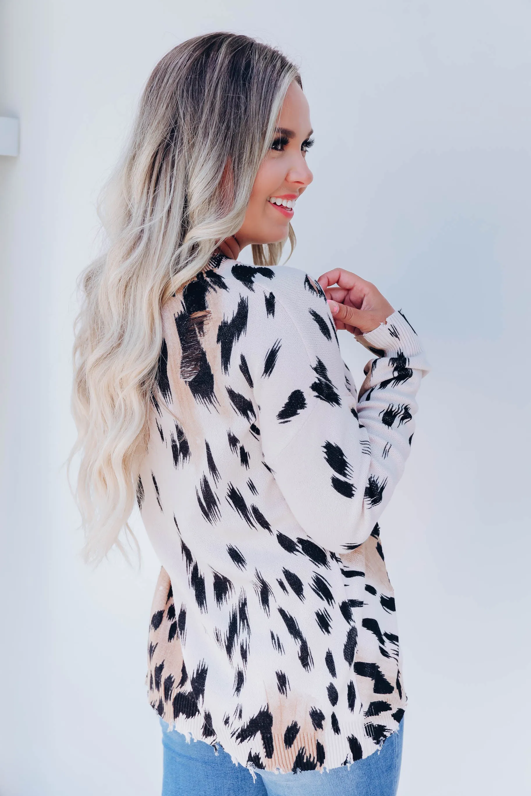 Coco Bella Distressed Sweater