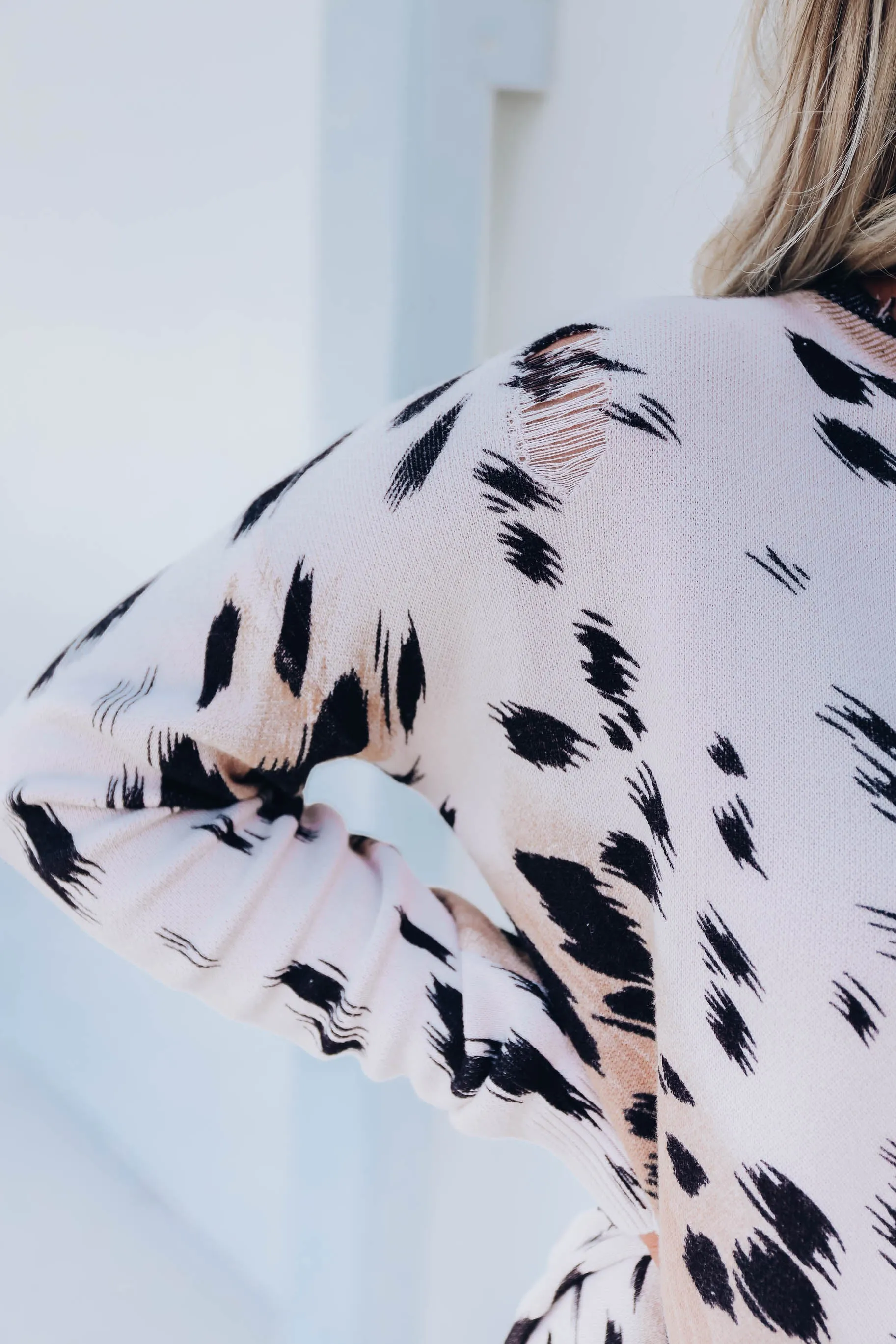 Coco Bella Distressed Sweater