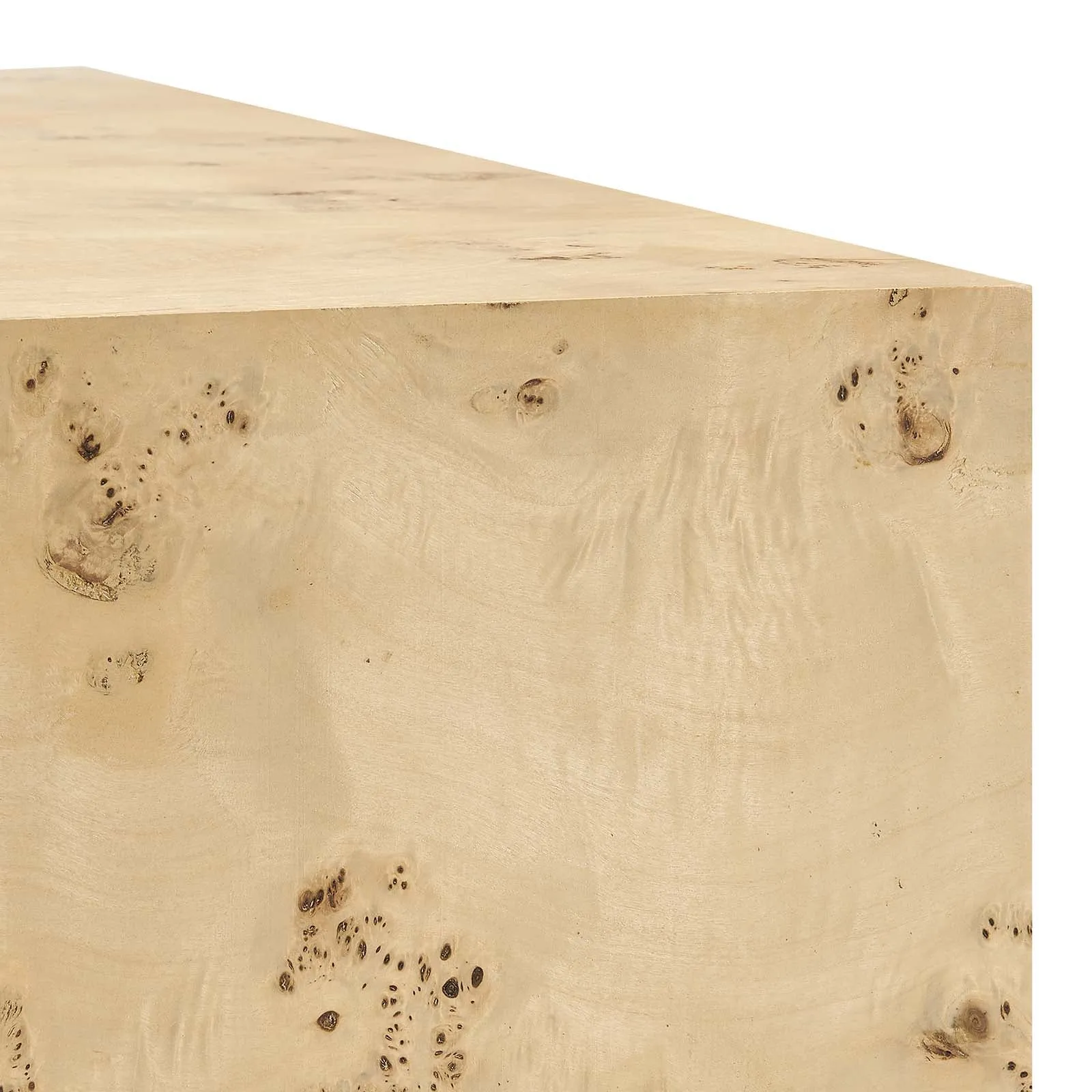 COSMOS SQUARE BURL WOOD SIDE TABLE
