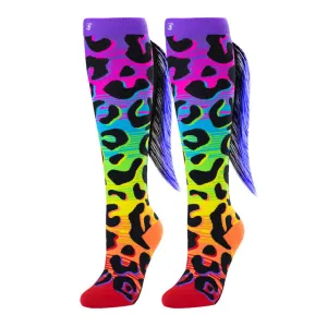 Crazy Skates Leopard Socks