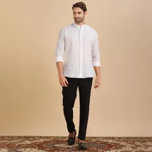 Crisp Plain White Shirt for Men