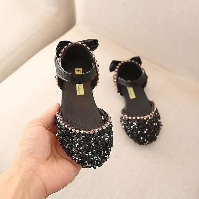 Crystal Bowknot Princess Sandal - Priority Shipping