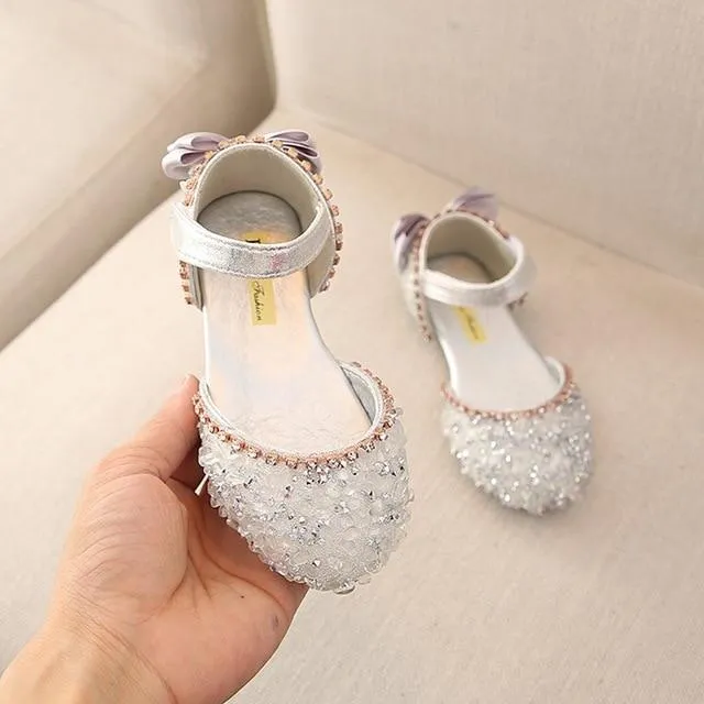 Crystal Bowknot Princess Sandal - Priority Shipping