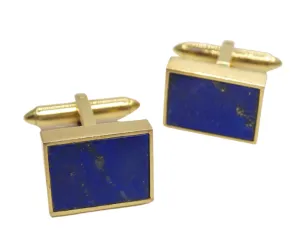 Cufflinks Blue Lapis 1970's