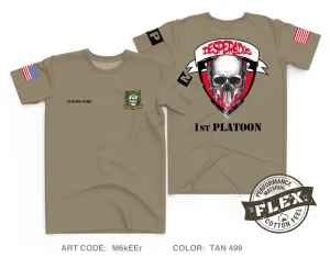 CUSTOM 401st Military Police Company Core Men's SS Flex Performance Tee - M6kEEr