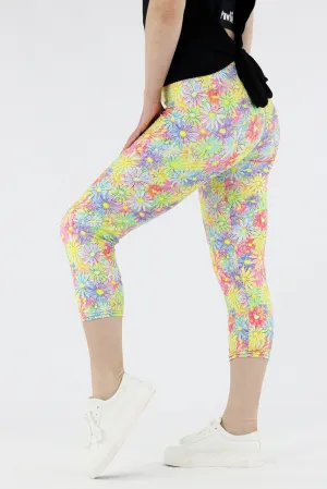 Daisy Spring - Casual Capri Leggings