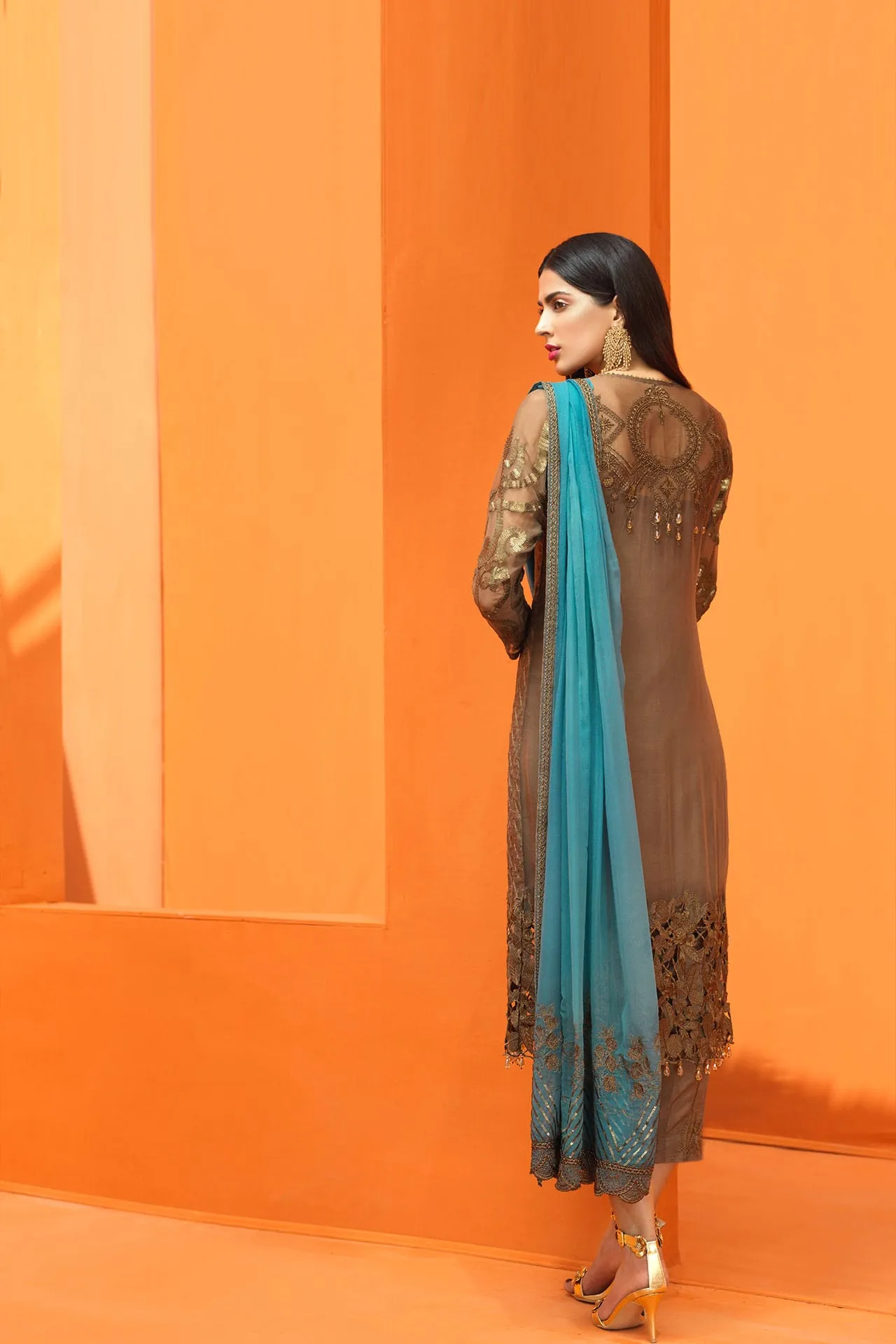 Dress as per Pakistani clothes design 2019 # P2617