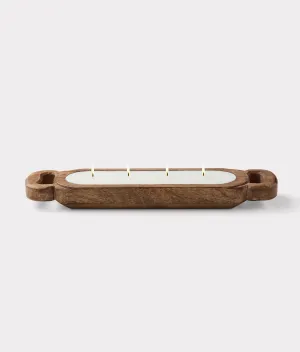 Driftwood Candle Tray 40 Oz :: Brown