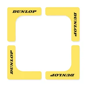 Dunlop Badminton Court Edge - Yellow (8 Pack)