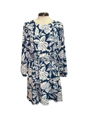 Dutton Flounce Dress Navy One Size
