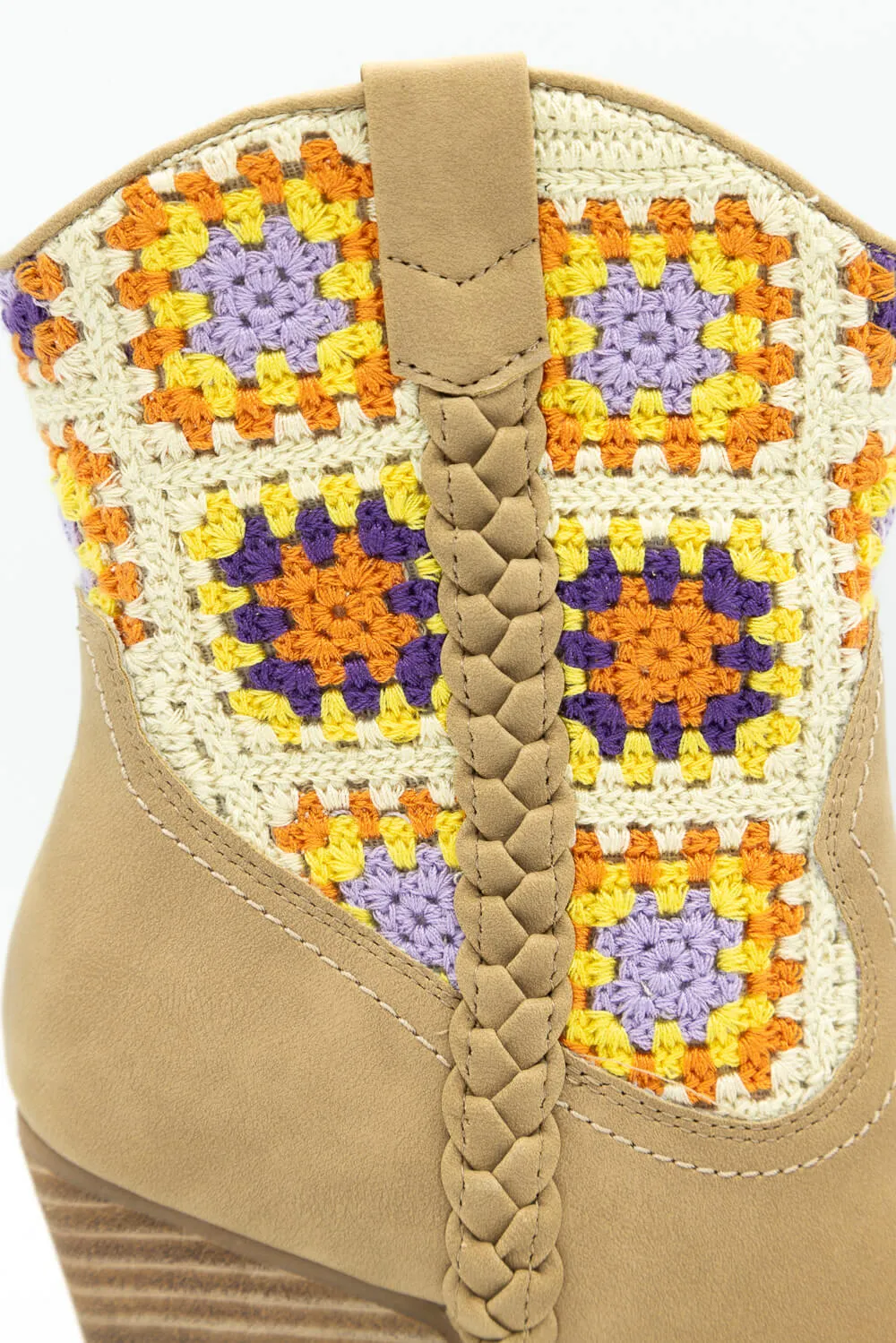DV Dolce Karyn Crochet Booties for Women in Tan | KARYN CROCHET-TAN