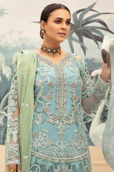 Eid Collection for Women in Turquoise Color #N0013