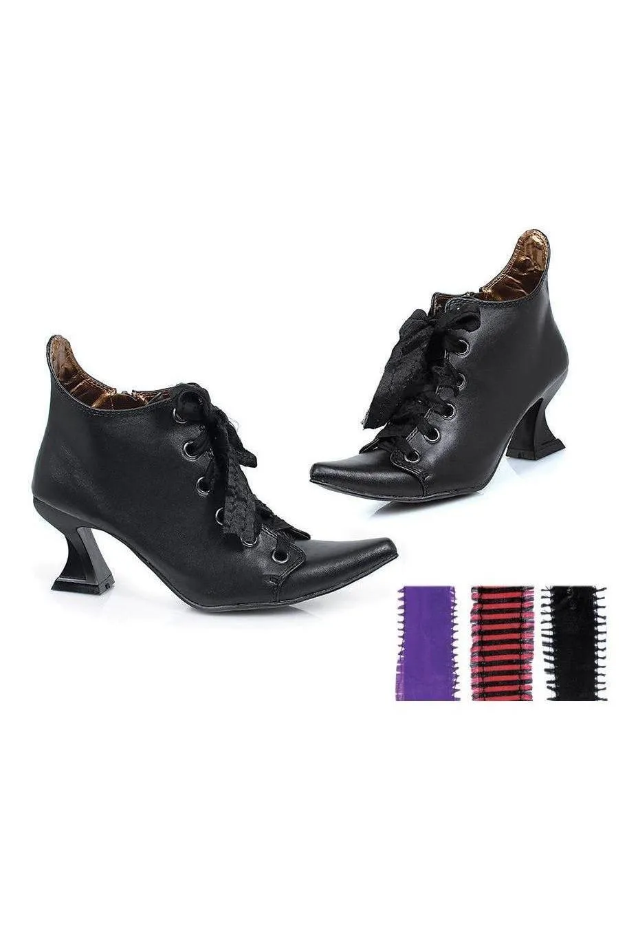 Ellie 301-ABIGAIL 3" Heel Witch Shoe With Interchangeable Ribbons