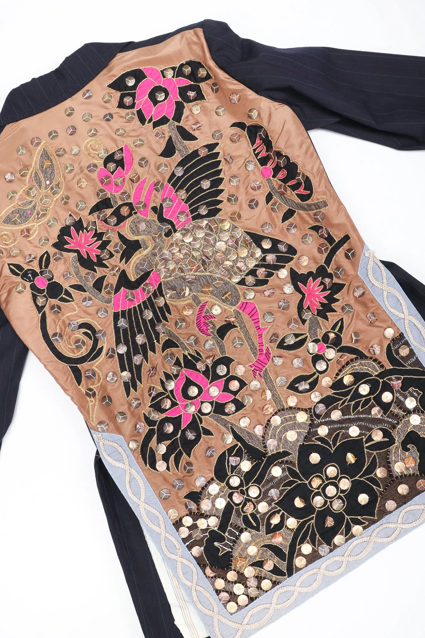 Embellished Pinstripe Rock Jacket