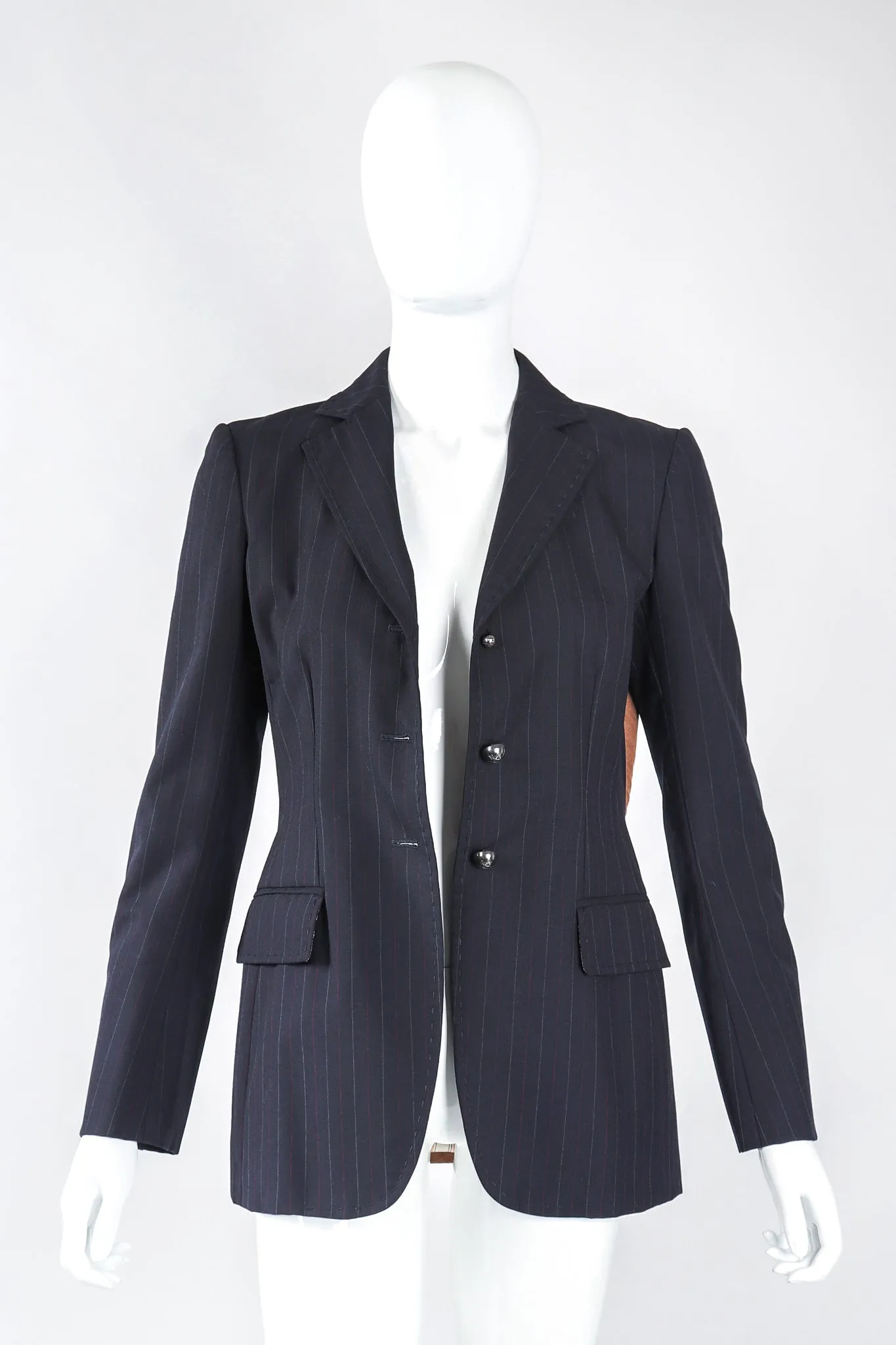 Embellished Pinstripe Rock Jacket