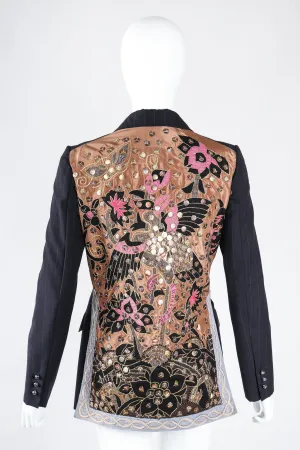 Embellished Pinstripe Rock Jacket