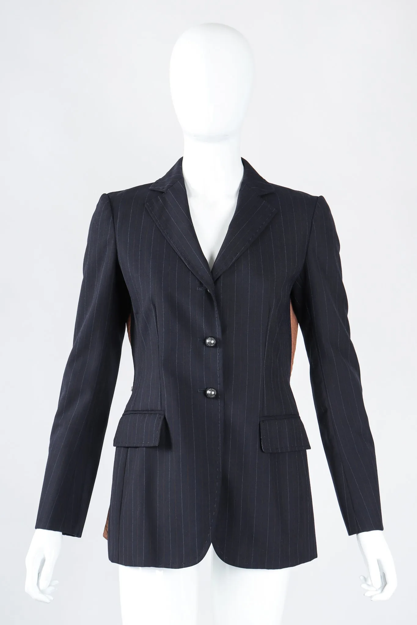 Embellished Pinstripe Rock Jacket