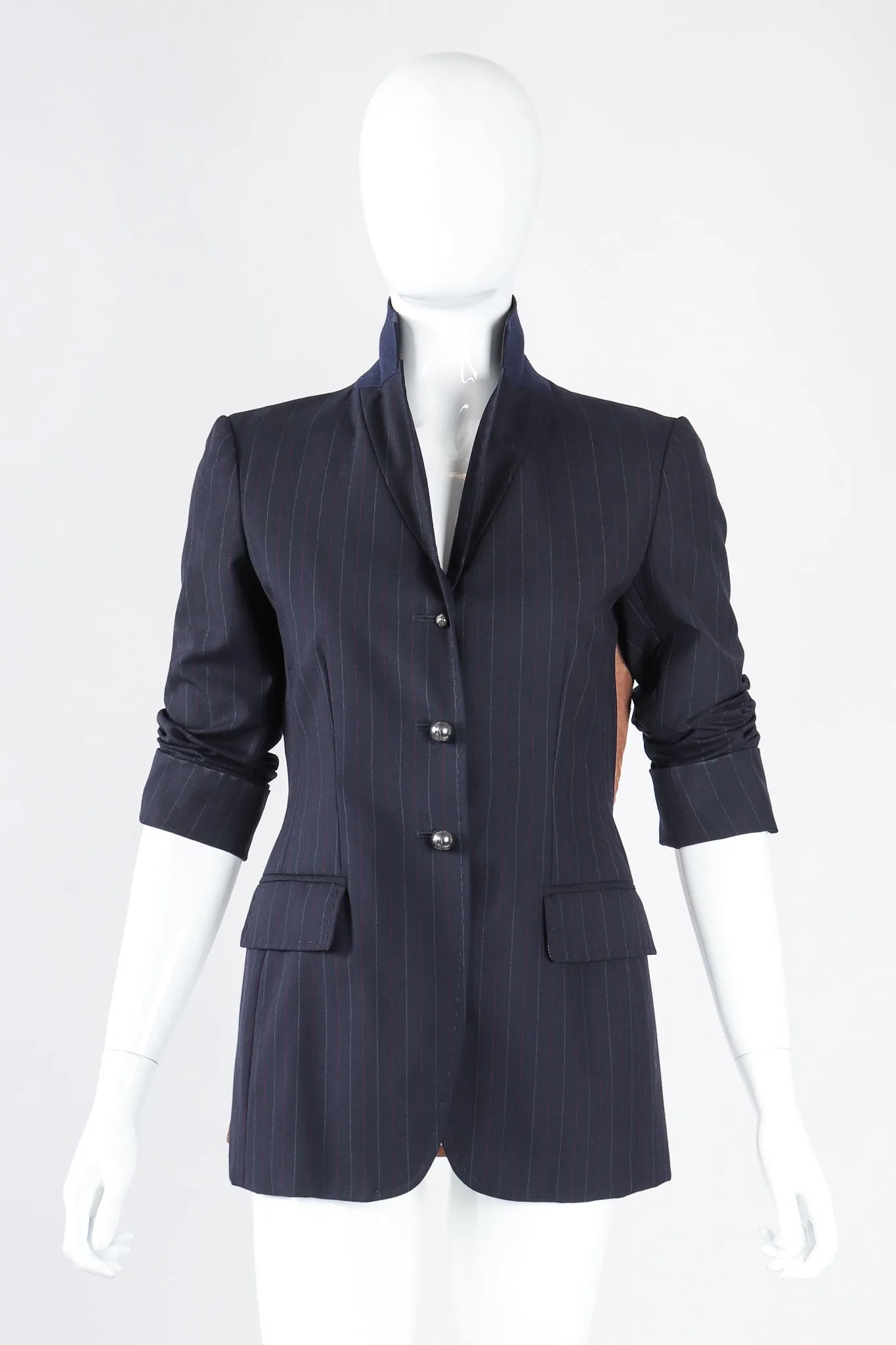 Embellished Pinstripe Rock Jacket