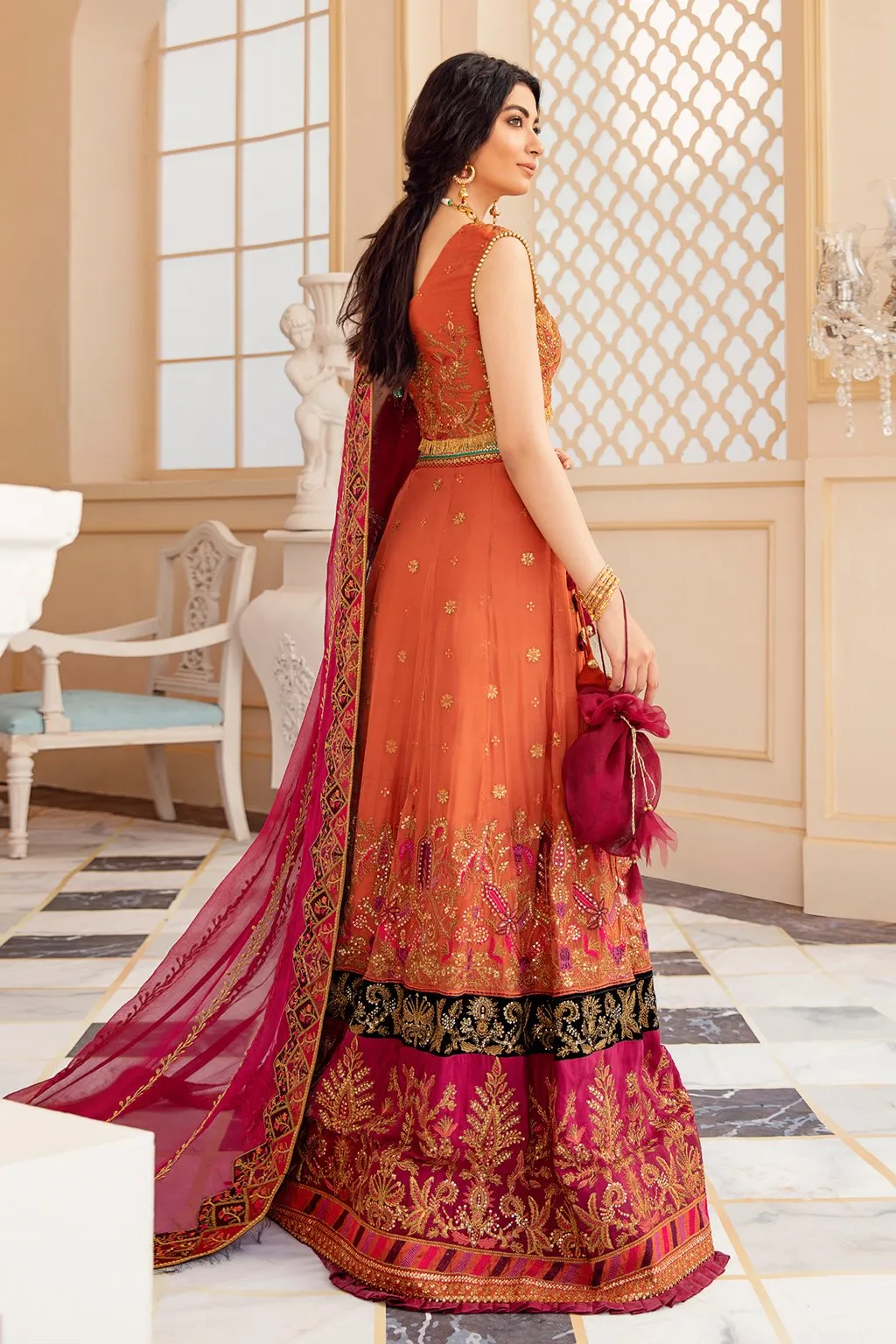 Embroidered Lehnga Choli for Wedding Party #Y6097