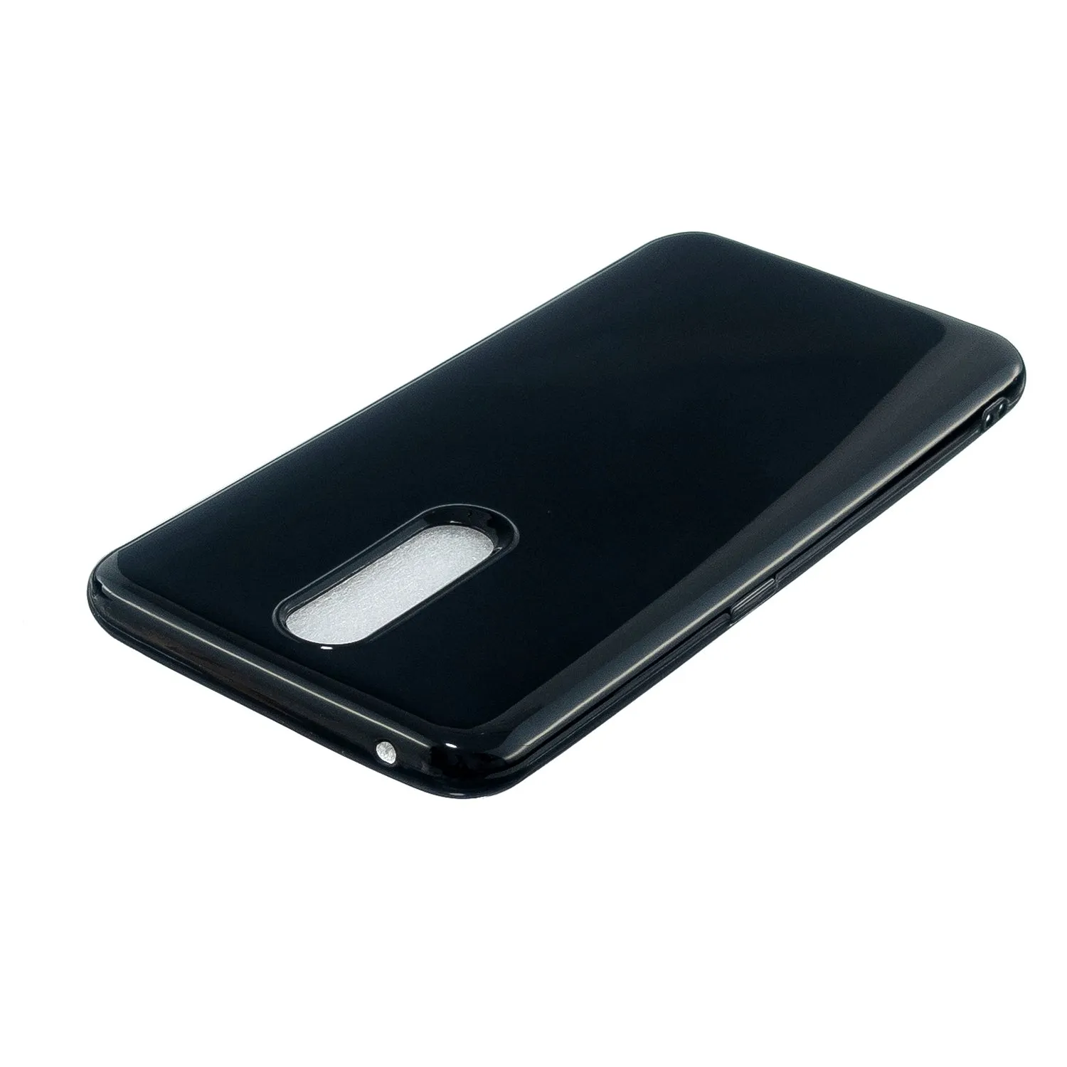 For OPPO F11/F11 Pro Cellphone Cover Glossy TPU Simple Profile Bumper Protective Mobile Phone Case Bright black