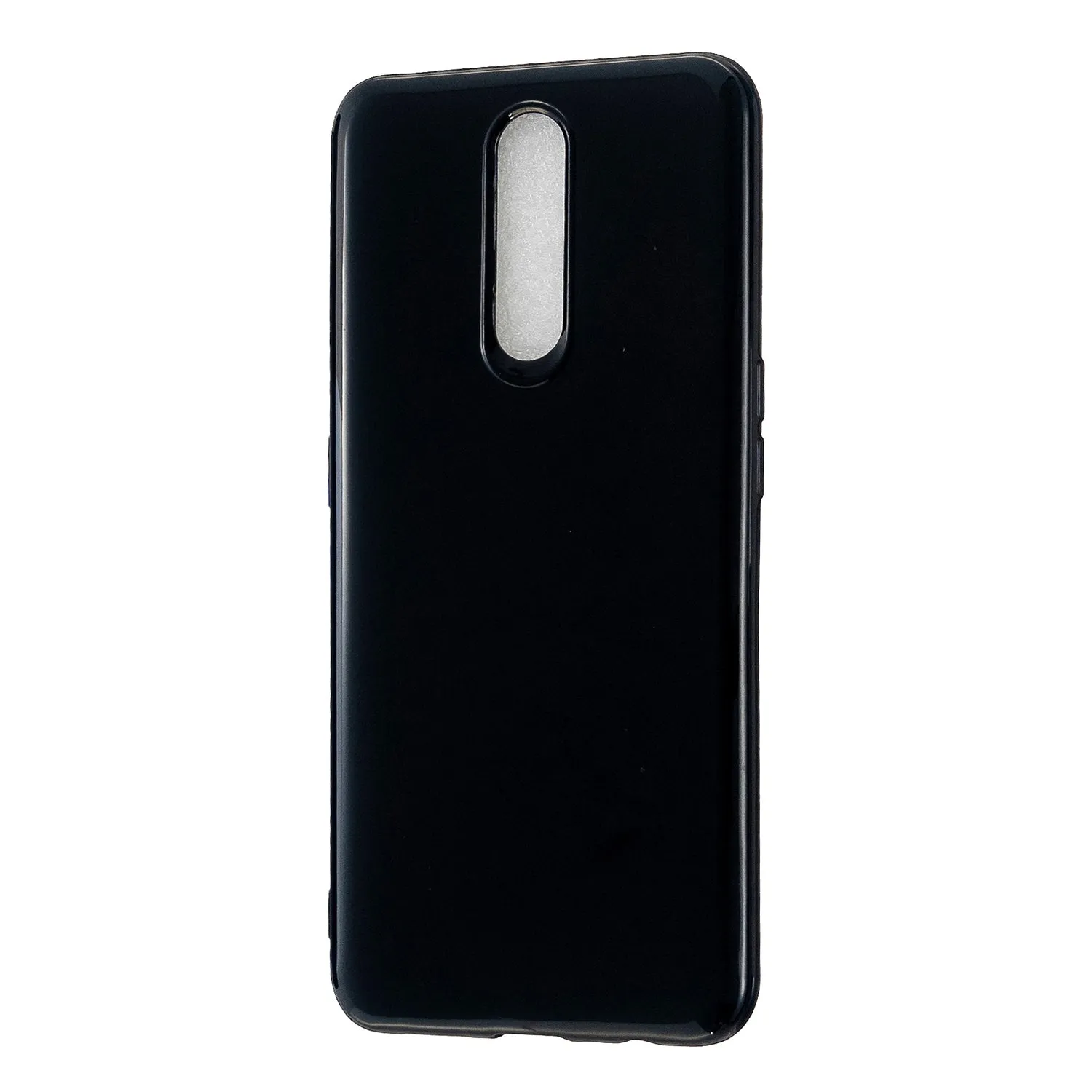 For OPPO F11/F11 Pro Cellphone Cover Glossy TPU Simple Profile Bumper Protective Mobile Phone Case Bright black