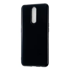 For OPPO F11/F11 Pro Cellphone Cover Glossy TPU Simple Profile Bumper Protective Mobile Phone Case Bright black