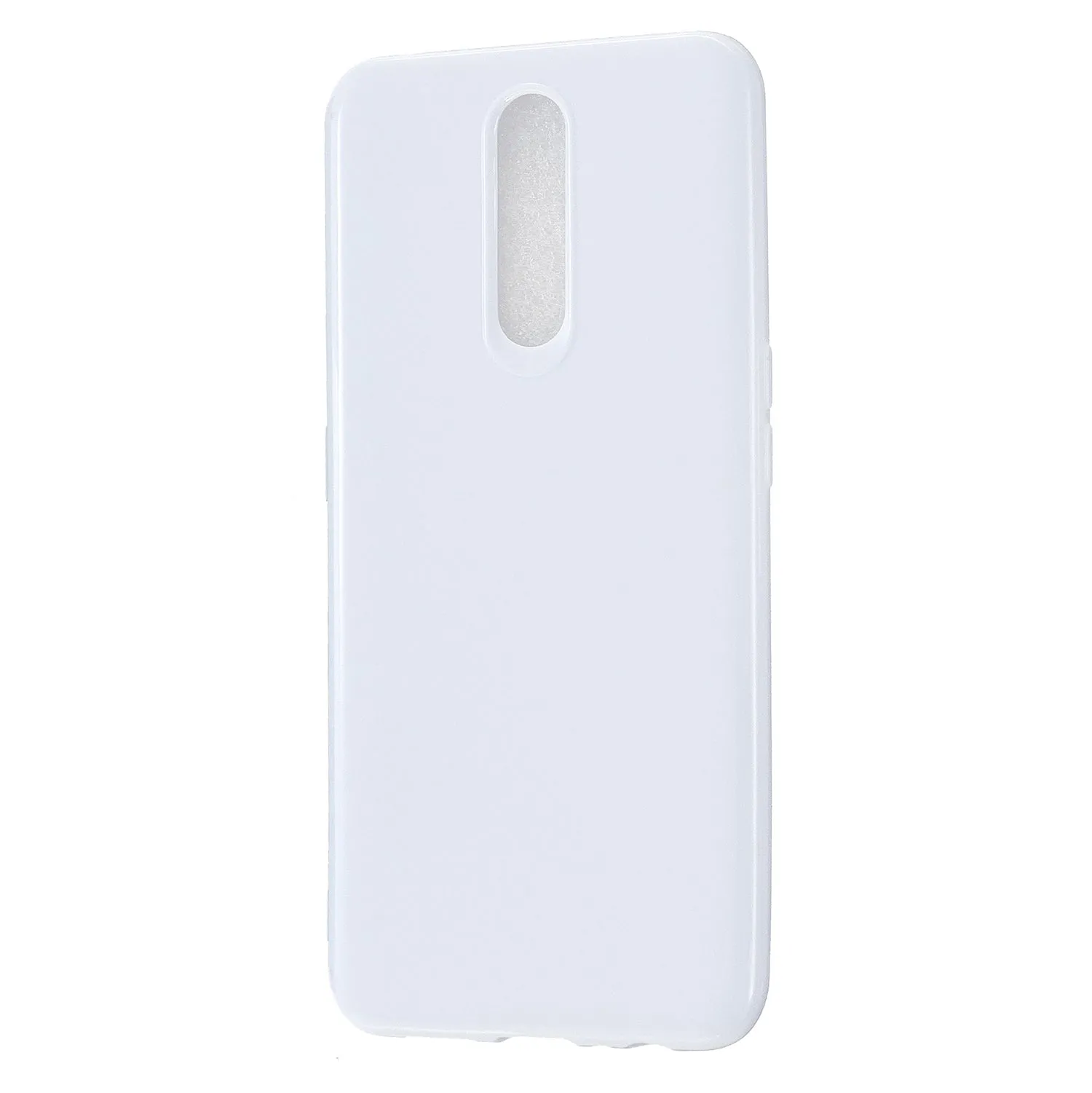 For OPPO F11/F11 Pro Cellphone Cover Glossy TPU Simple Profile Bumper Protective Mobile Phone Case Bright black