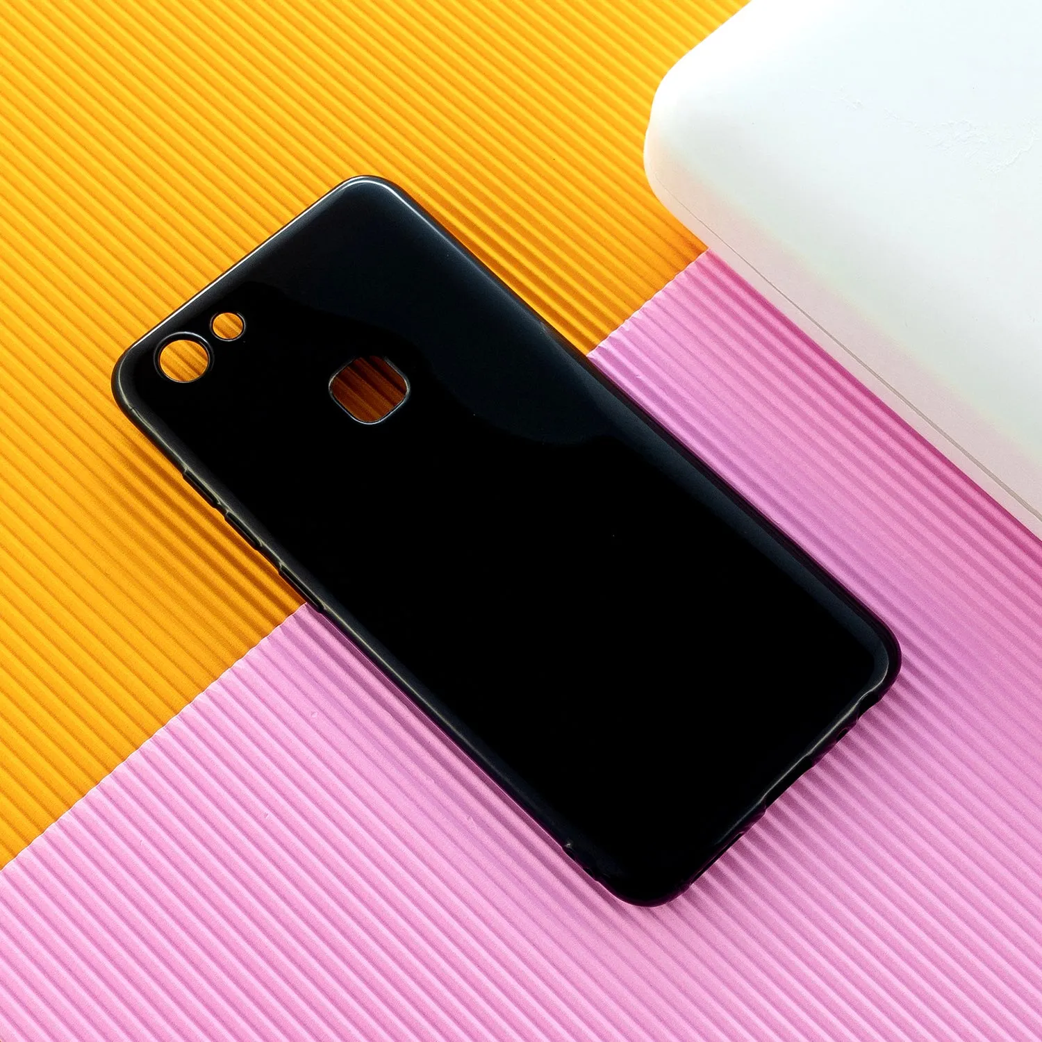For VIVO Y83/Y85 Cellphone Cover Phone Screen Protector Soft TPU Phone Case Full Body Protection Shell Bright black