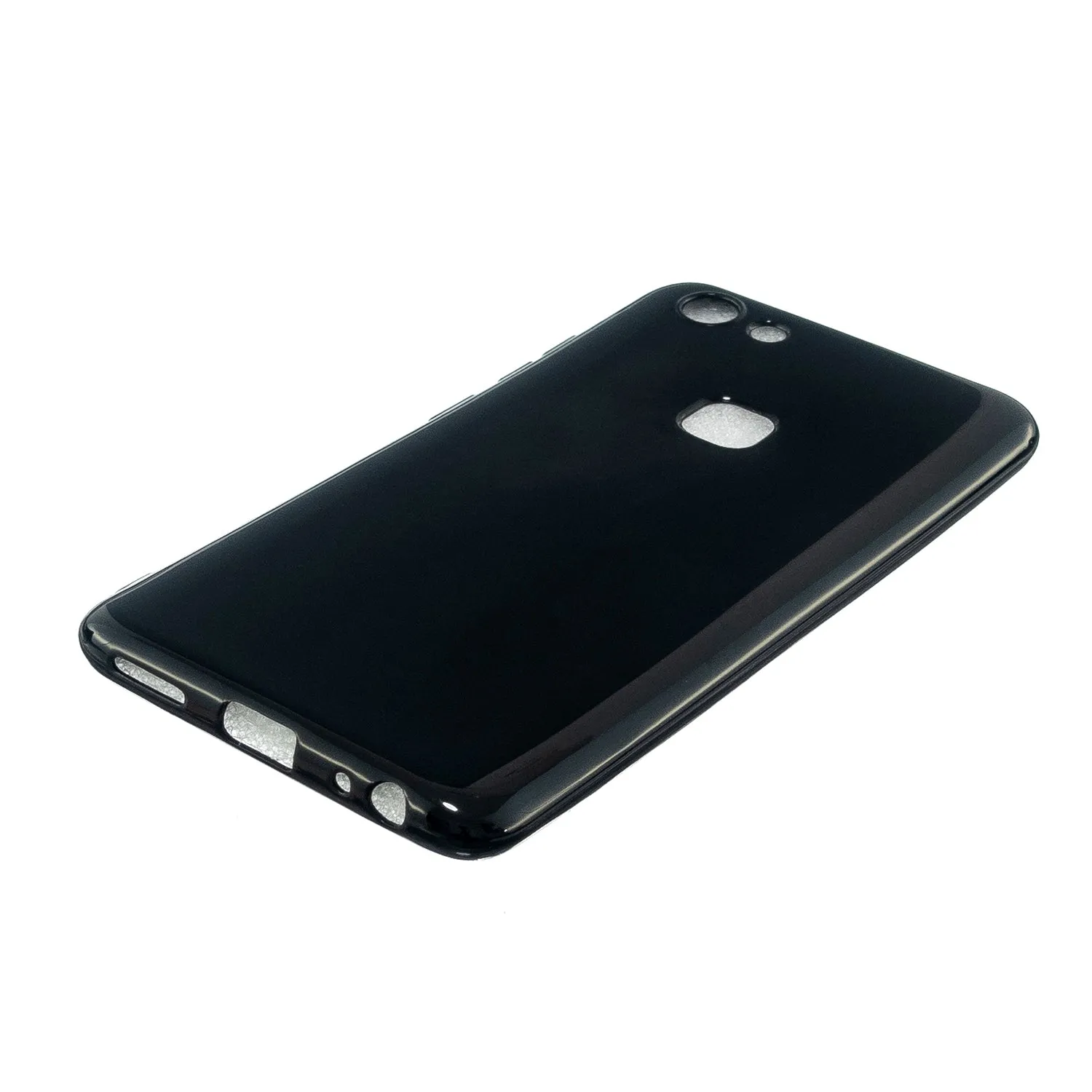 For VIVO Y83/Y85 Cellphone Cover Phone Screen Protector Soft TPU Phone Case Full Body Protection Shell Bright black