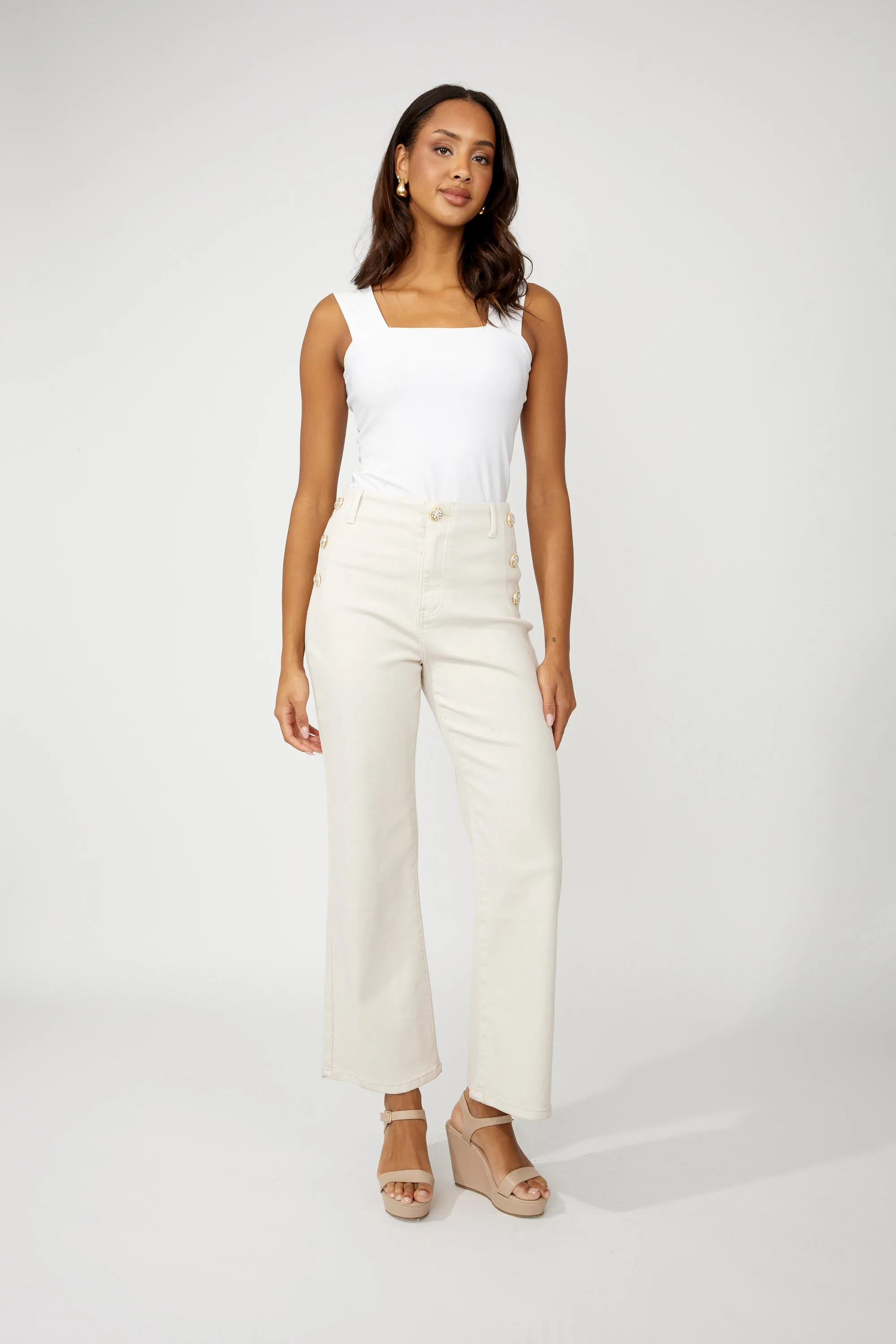 Frank Lyman- Women's Wide-leg High-waisted Trousers