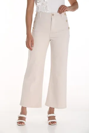 Frank Lyman- Women's Wide-leg High-waisted Trousers