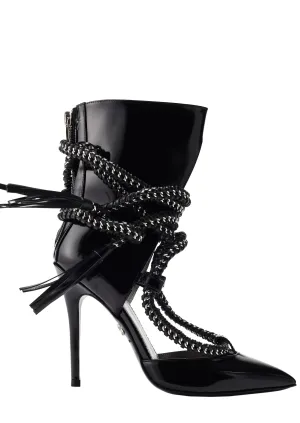 FREYA BLACK SPAZZOLATO BOOTIES