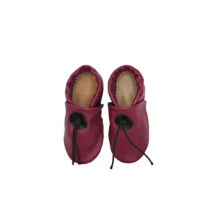 Fuchsia  Pink Leather Booties| Josiah Amari