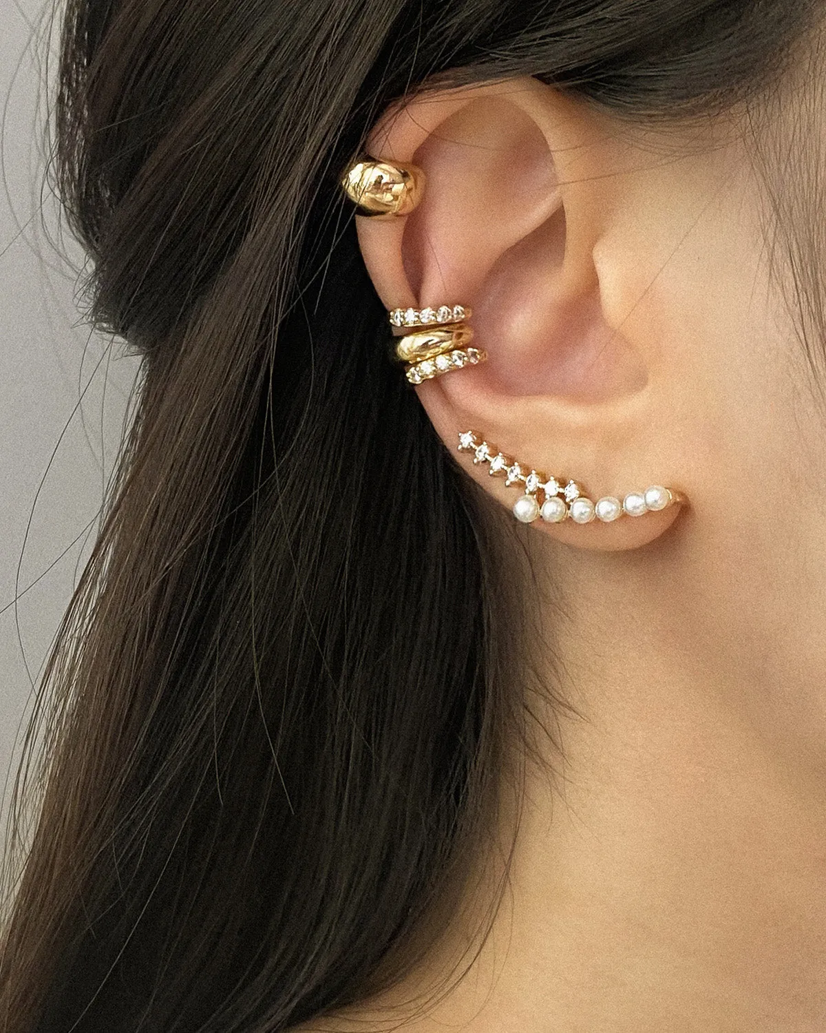 GALA Crawler Ear Cuffs in Gold