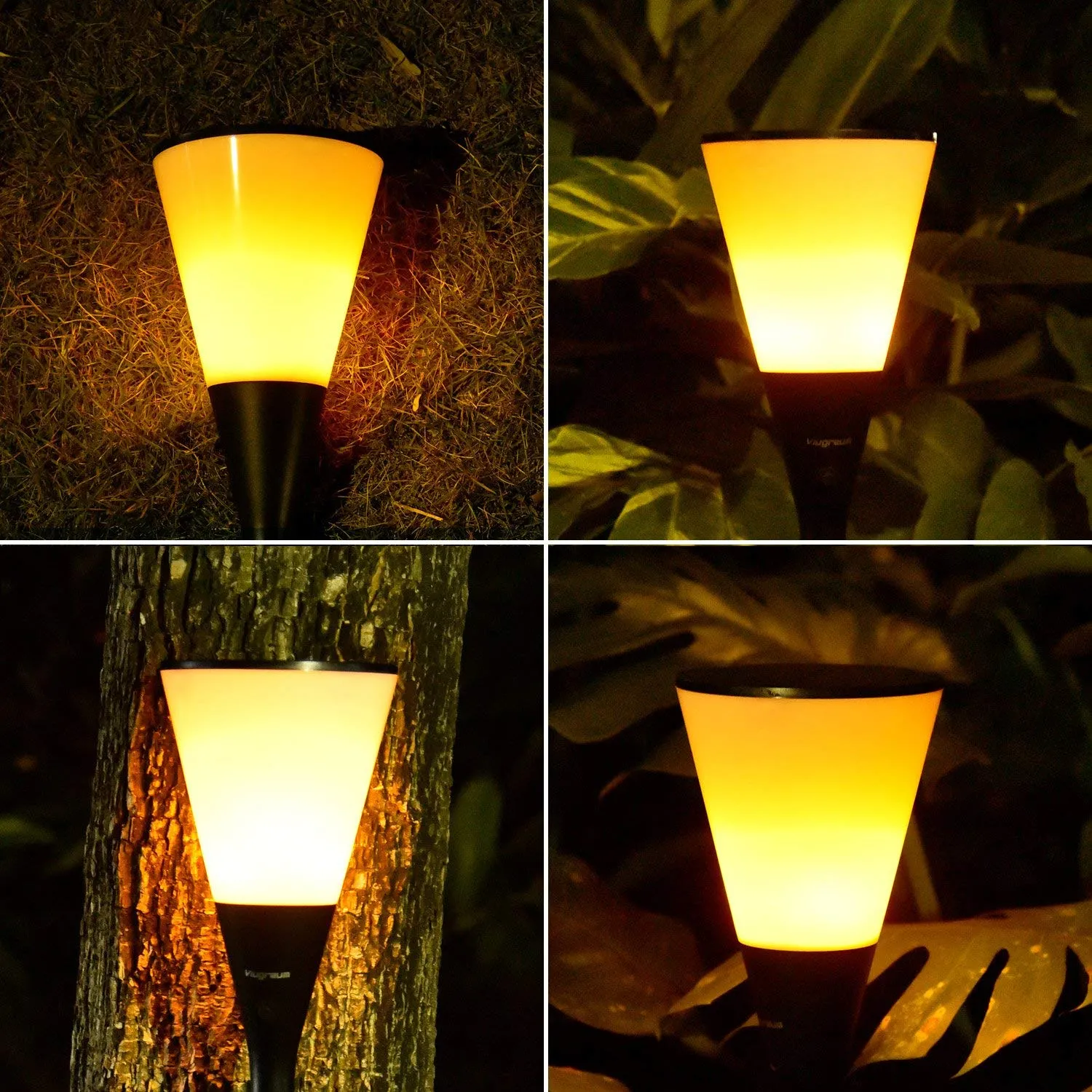 Gardi Cone Solar LED Dancing Flame Standing Classic Torch Light