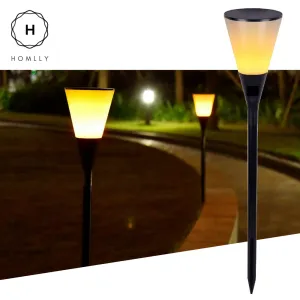 Gardi Cone Solar LED Dancing Flame Standing Classic Torch Light
