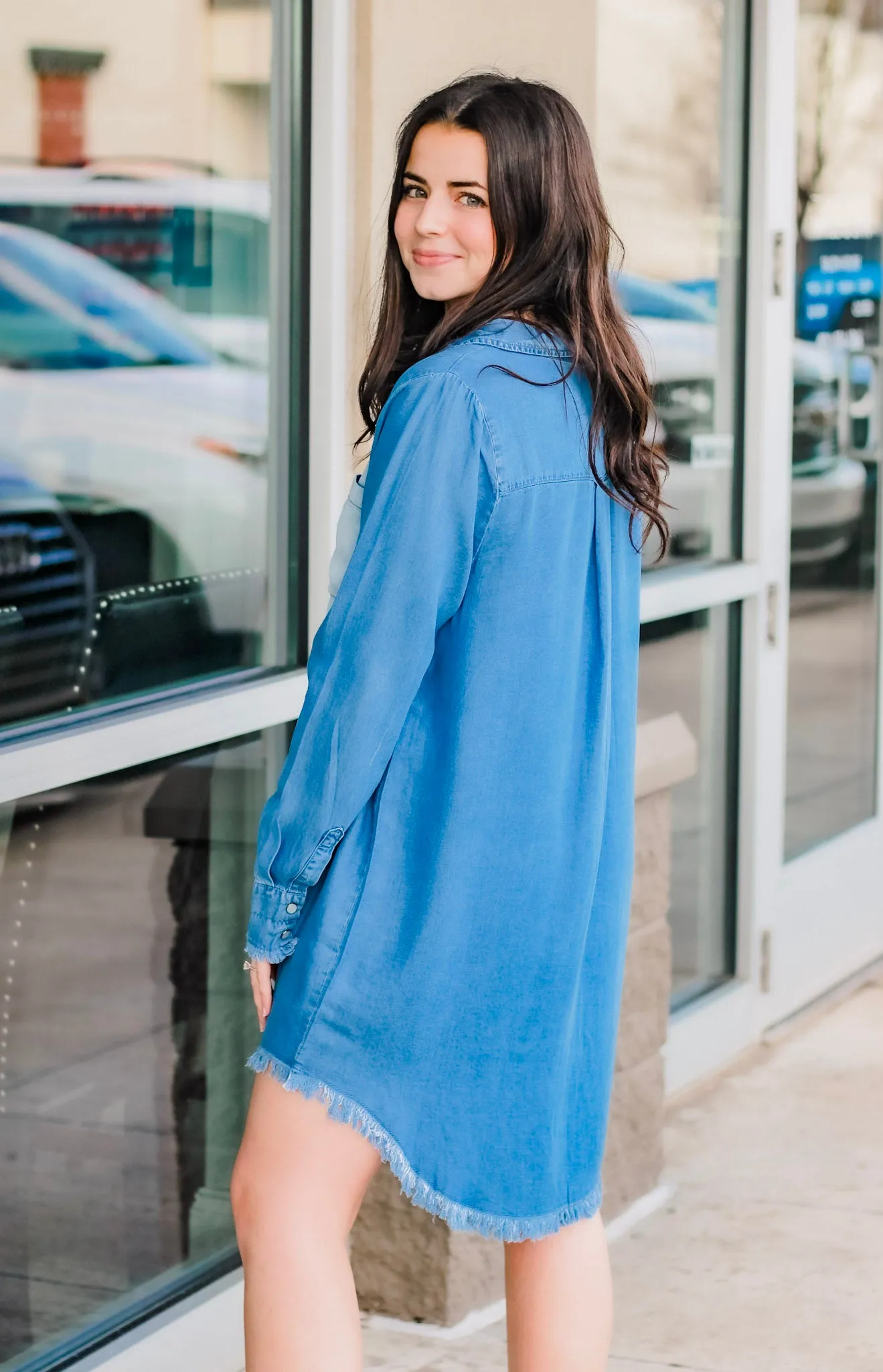 Give Me That Denim Look Top