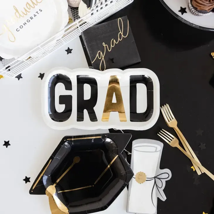 Grad Cap Shaped Plates