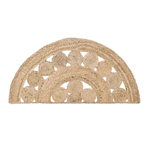 Half Circle of Life Accent Jute Rug