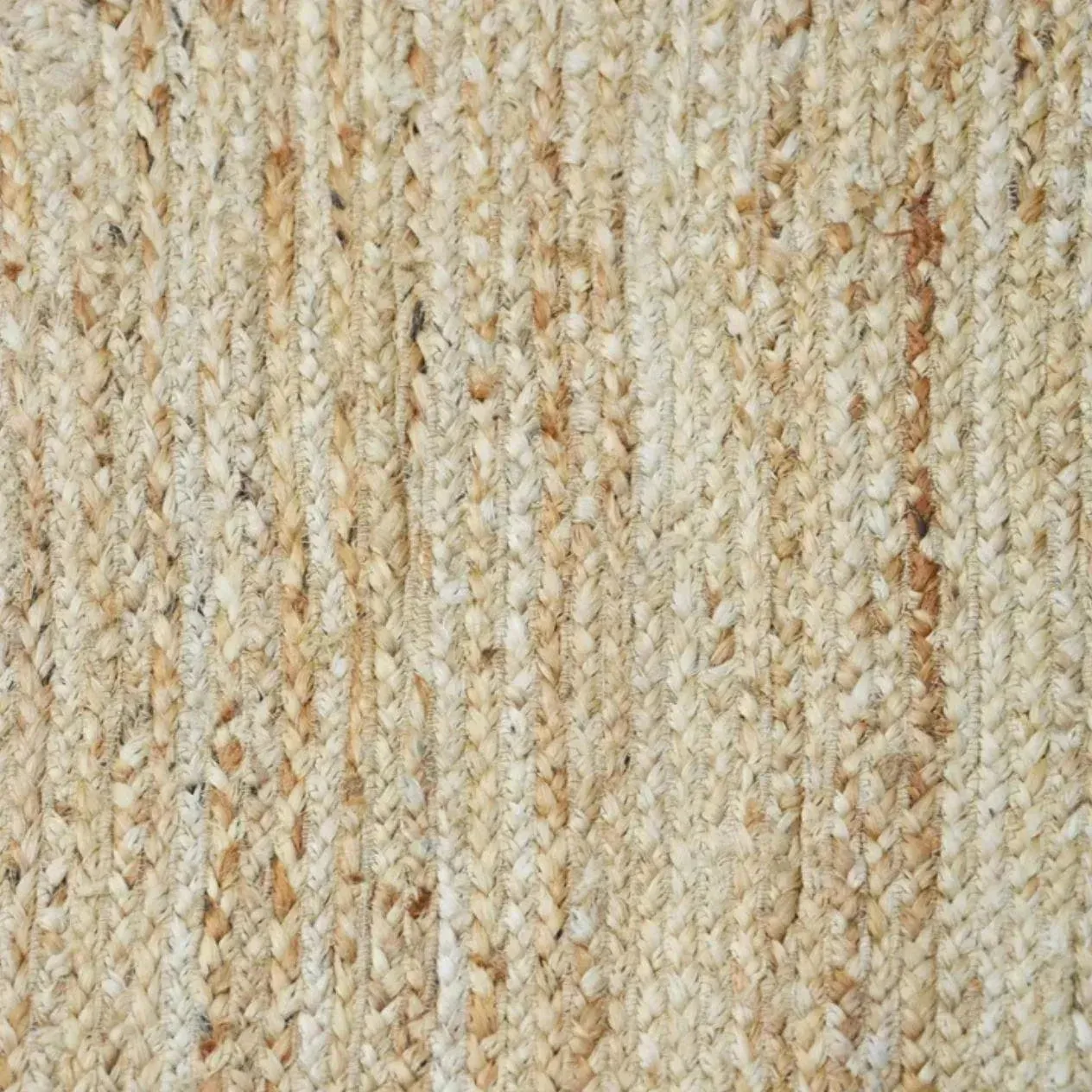 Handmade Sky Blue Scalloped Jute Rug 6' x 9'