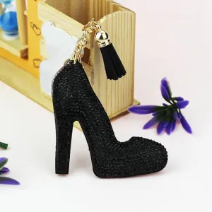 High Heel Crystal Keyring Car Key Chain